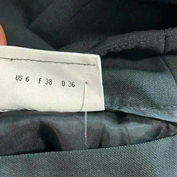 Akris Punto Womens US 6 Wool Double-Face Bootcut Pants Gray with side Zipper - Picture 6 of 6